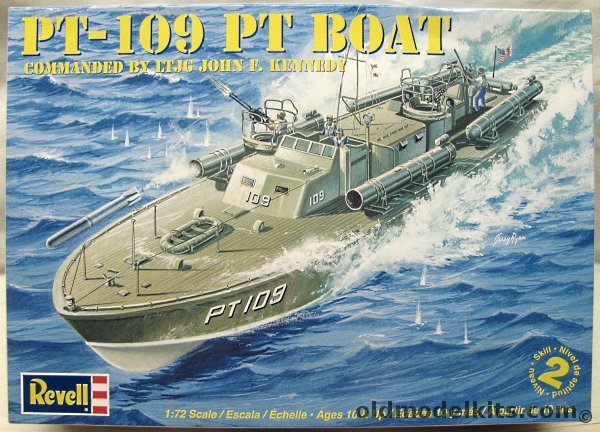 Revell 1/72 John F. Kennedy PT-109 (PT Boat), 85-0310 plastic model kit